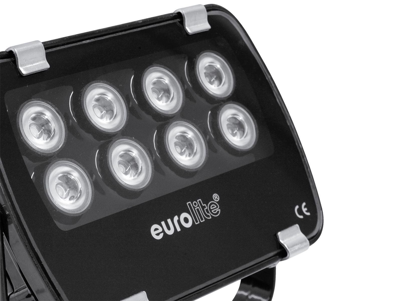 EUROLITE LED IP FL-8 blau 30° LED Outdoorscheinwerfer