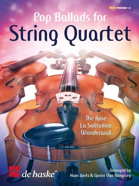 Noten Pop Ballads for String Quartet - Hans Aerts, Gunter van Rompaey Streicher
