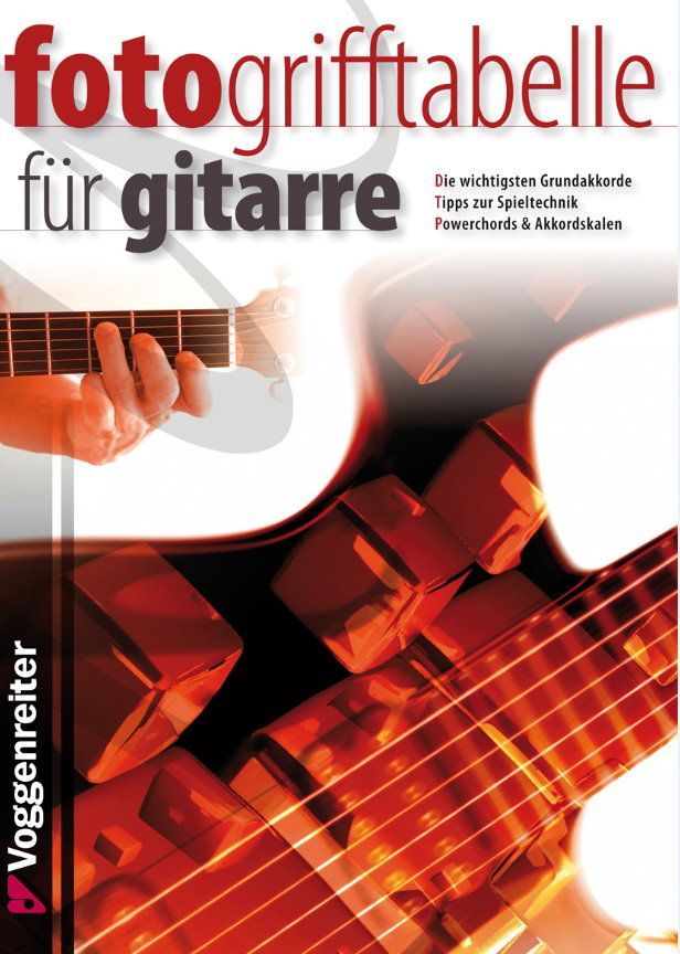 Noten Fotogrifftabelle für Gitarre A5 Voggenreiter 683 