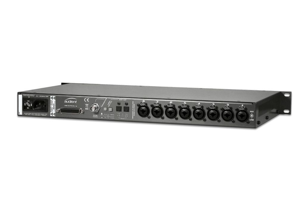 Audient ASP800 8 Kanal Class-A Mikrofonvorverstärker und A/D Wandler Mic Preamp