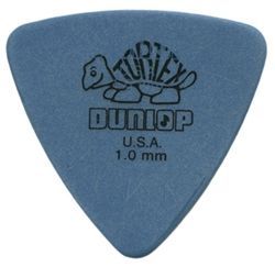 Jim Dunlop Tortex Triangle Pick 1,00 mm Blue Plektrum für Gitarre