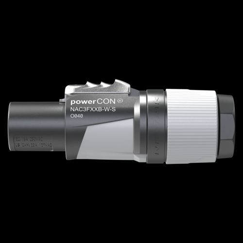 Neutrik NAC3FXXB-W-S PowerCON Stecker  grau Power Out