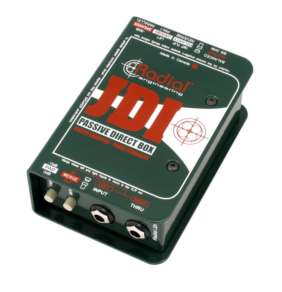 Radial Engineering JDI Professionelle passive DI-Box mit Merge-Funktion