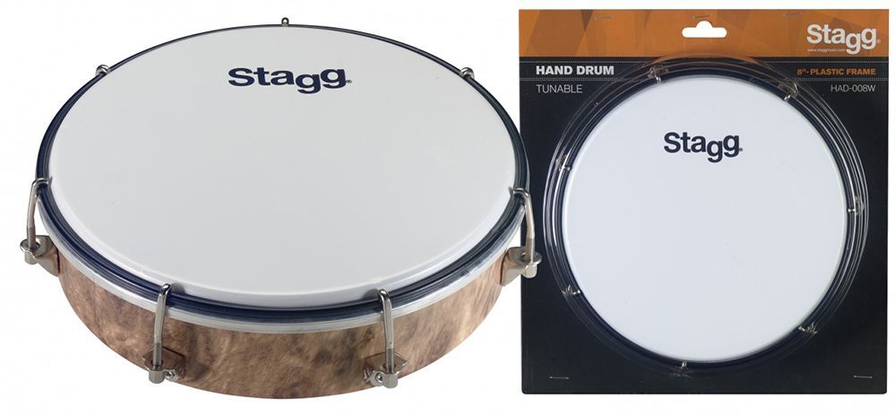 Stagg HAD-008W Tambourin, 8", 20cm Durchmesser, stimmbar_00003213_