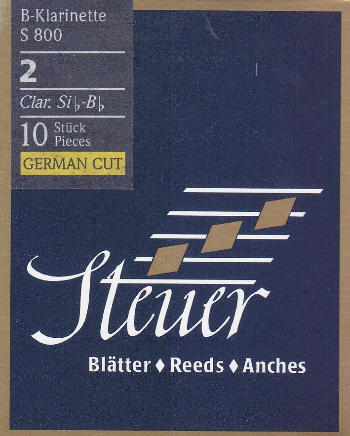 Steuer S-800 B-Klarinette deutsch 2,0 Blatt Blue Line