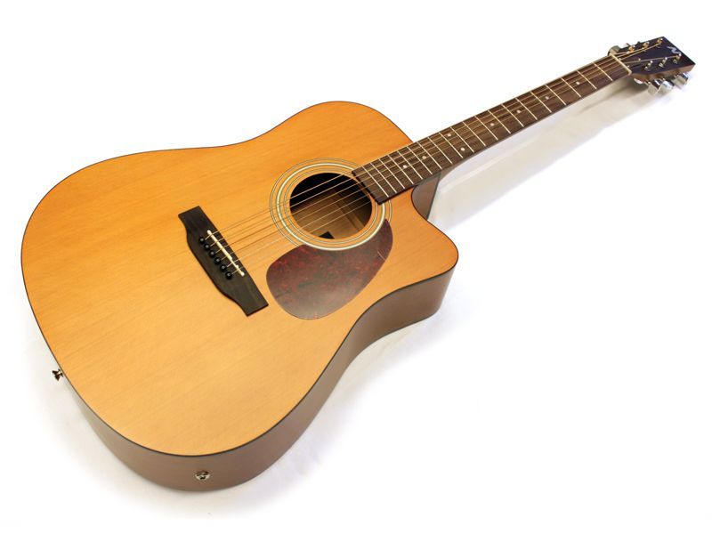 MarkGuitar M-15 DCE Dreadnought Westerngitarre, mass. Zeder satiniert, PickUp/EQ