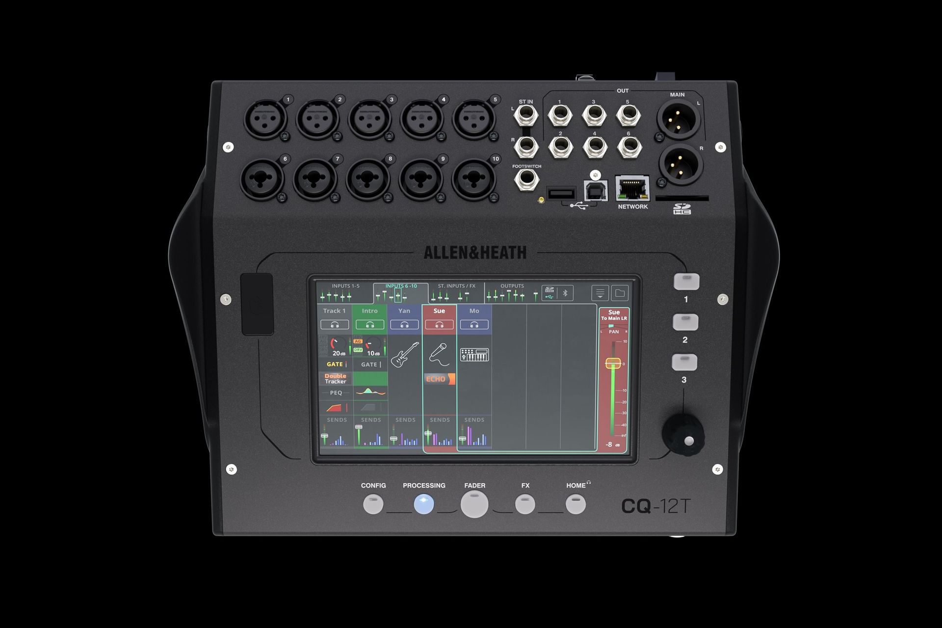 Allen & Heath CQ12T Kompakter Digitalmixer mit Bluetooth