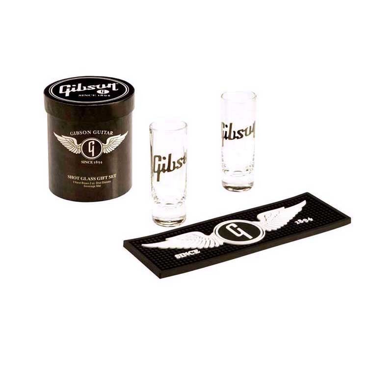 Gibson Shot Glasses mundgeblasene Schnapsgläser mit Gibson Logo