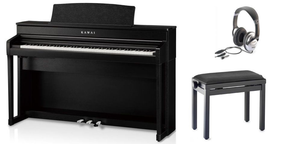 KAWAI CA-79B Set E-Piano schwarz matt + Klavierbank u. Kopfhörer