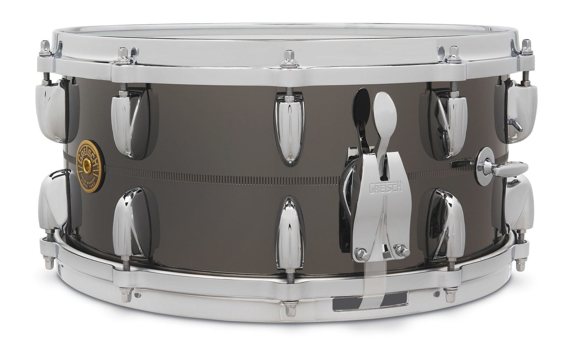 Gretsch USA 14"x6,5" Black Nickel over Bell Brass Snare 