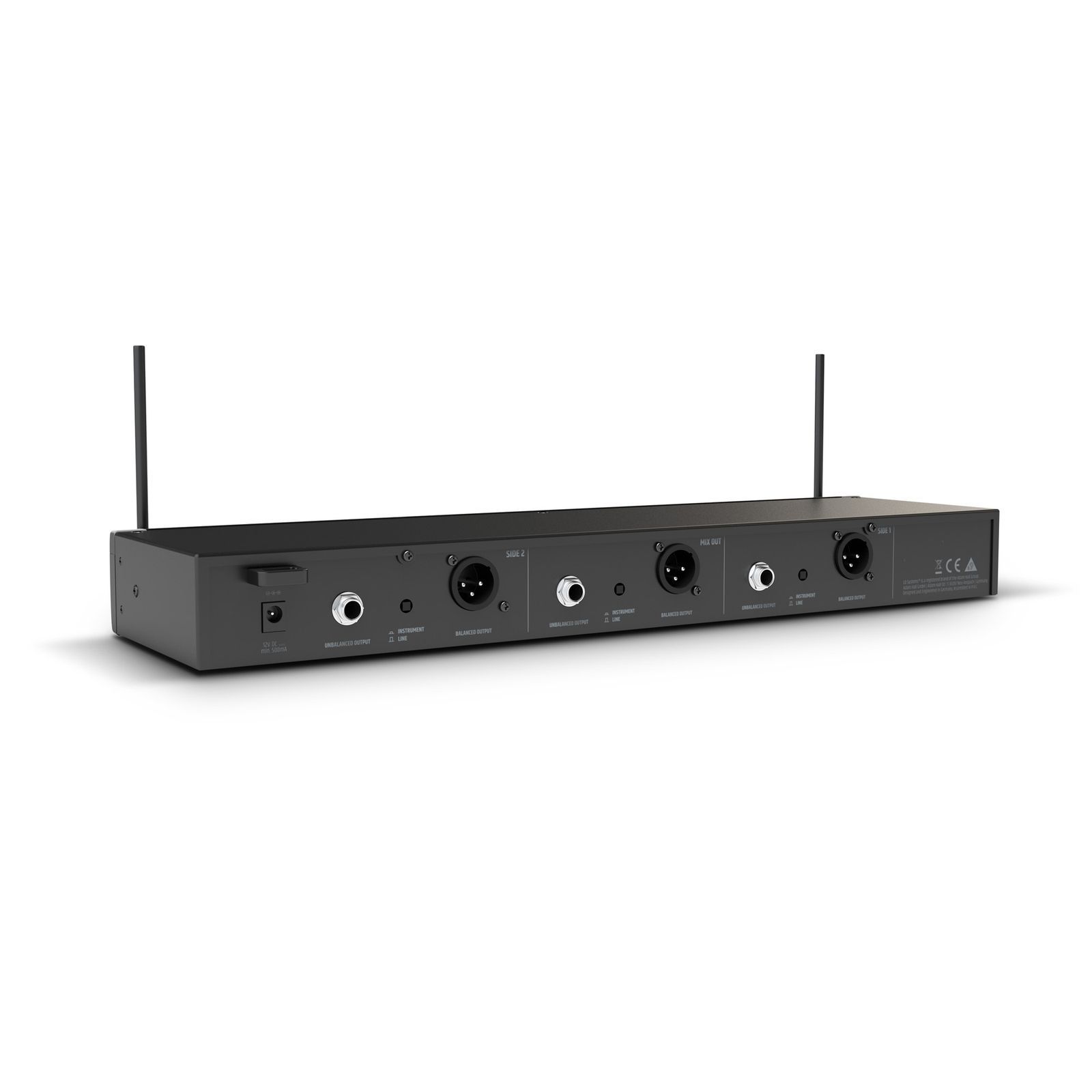 LD Systems U308 HHD2 Dual Vocal Wireless System, 863 - 865 MHz + 823 - 832 MHz