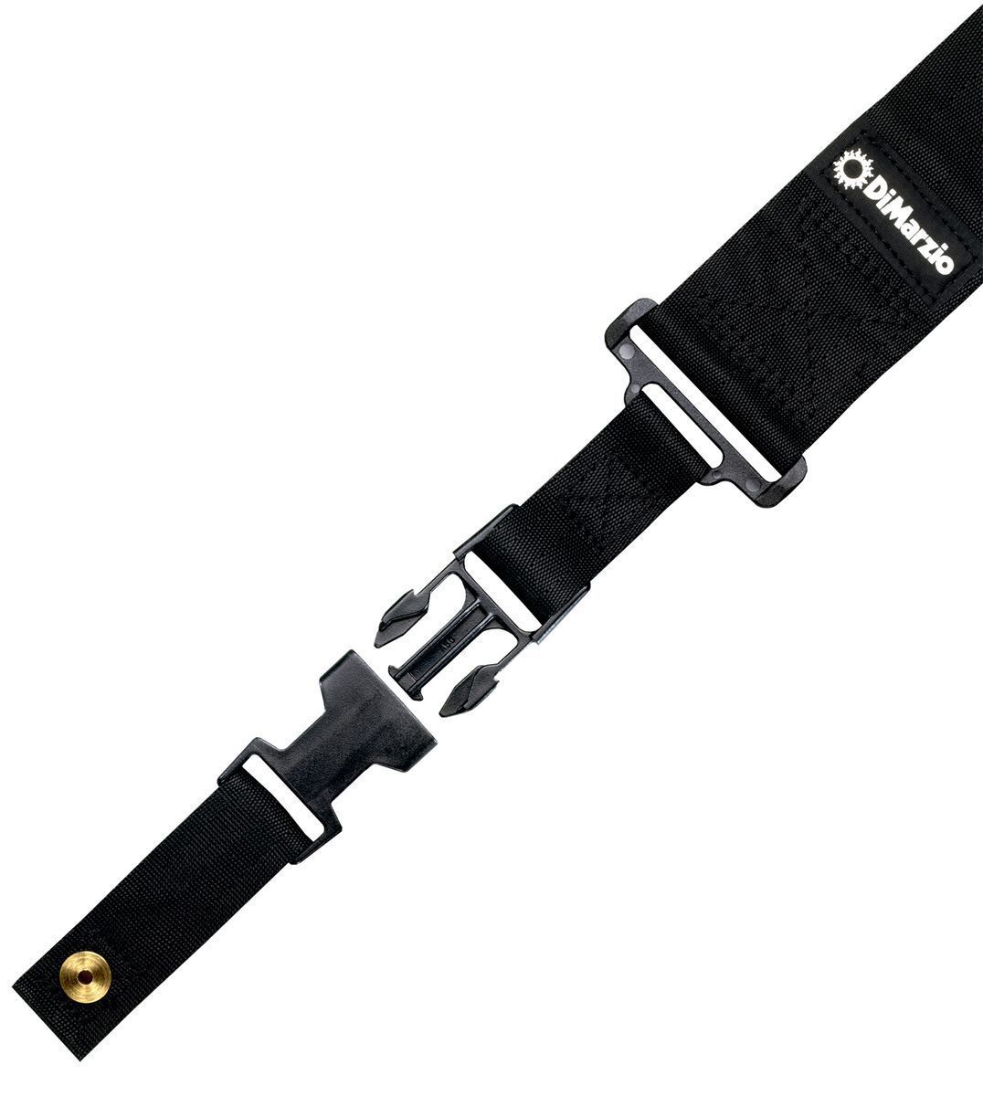 DiMarzio Clip Lock DD 2200BK Strap Nylon Gitarrengurt mit Klickverschluß Black_00028960_