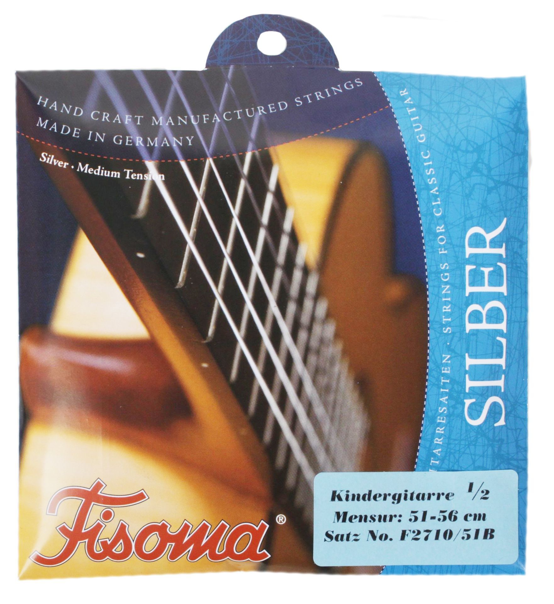 Fisoma Saiten 1/2 Konzertgitarre Kinder-Gitarre, Mensur 51-56 cm, 