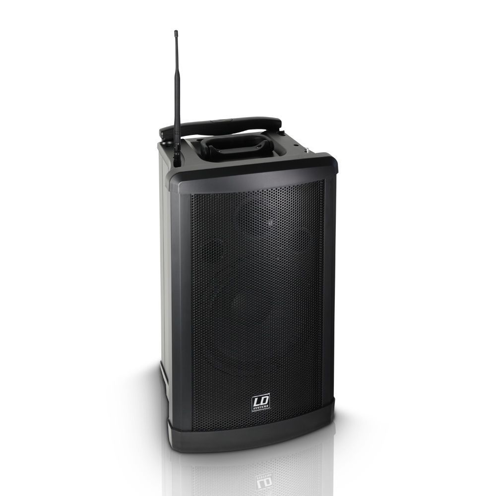 LD Systems Roadman 102 Akkubetriebene Lautsprecherbox mit Funkmikrofon + Player