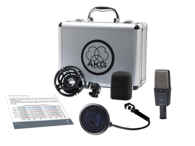 AKG C 414 XLS Studio Mikrofon, Großmembranmikrofon, 9 wählbare Richtcharakter