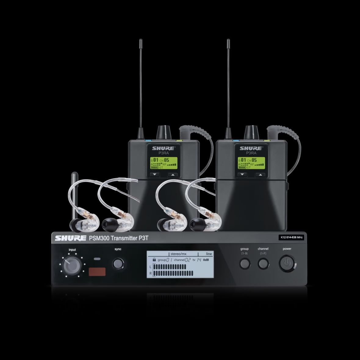 Shure PSM 300 Twin Pack Pro P3TERA215TWP-S8  In-Ear Monitoring System