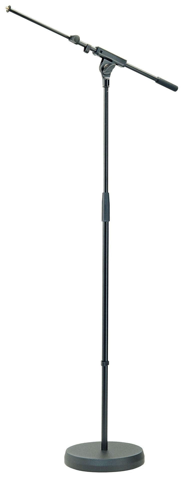 K&M 26020 Mikrofonstativ mit Rundsockel und Galgen, schwarz