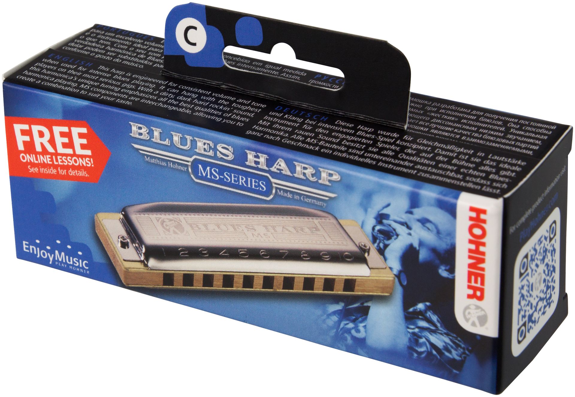 Hohner Blues Harp C-Dur /20 Mundharmonika HOM533017