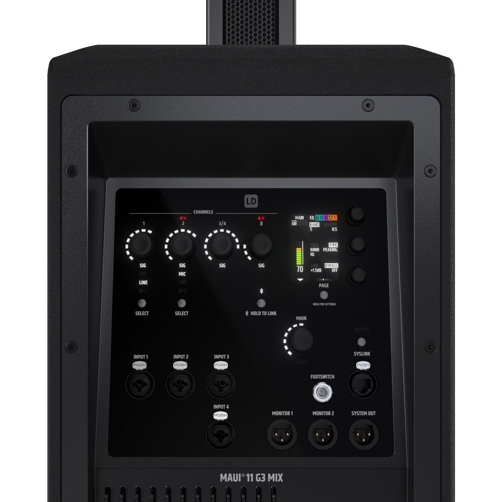 LD Systems Maui 11 G3 MIX Cardioid Säulen PA System mit Digitalmixer