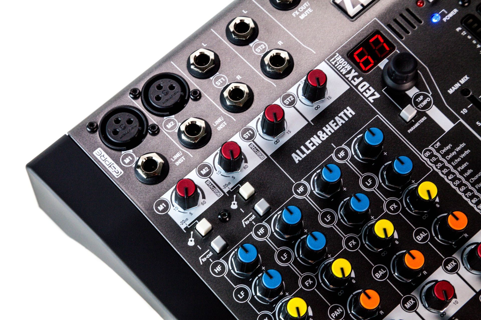 Allen & Heath ZED-6 FX Kleinmixer mit Effektgerät, 6 Kanal Mischpult 