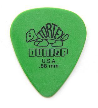 Jim Dunlop Tortex Standard Pick 0,88 mm Green Plektrum für Gitarre