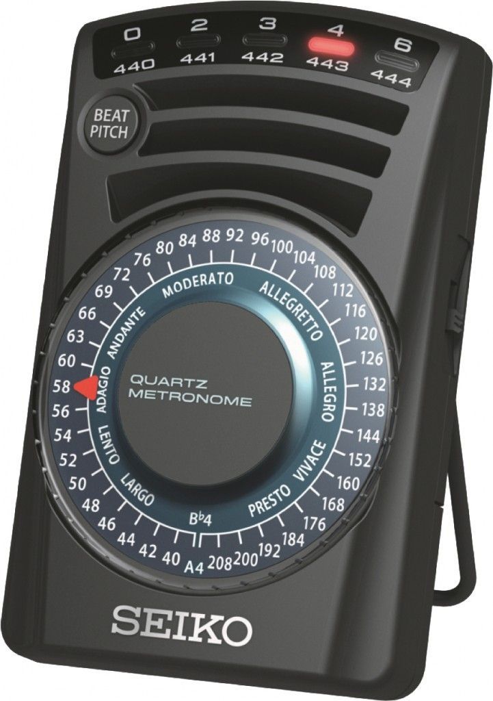 Seiko SQ-60 Quarz Metronom, Taktell mit Lichtanzeige, 2 laute Metronomtöne _00031628_
