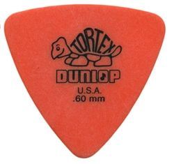 Jim Dunlop Tortex Triangle Pick 0,60 mm Orange Plektrum für Gitarre