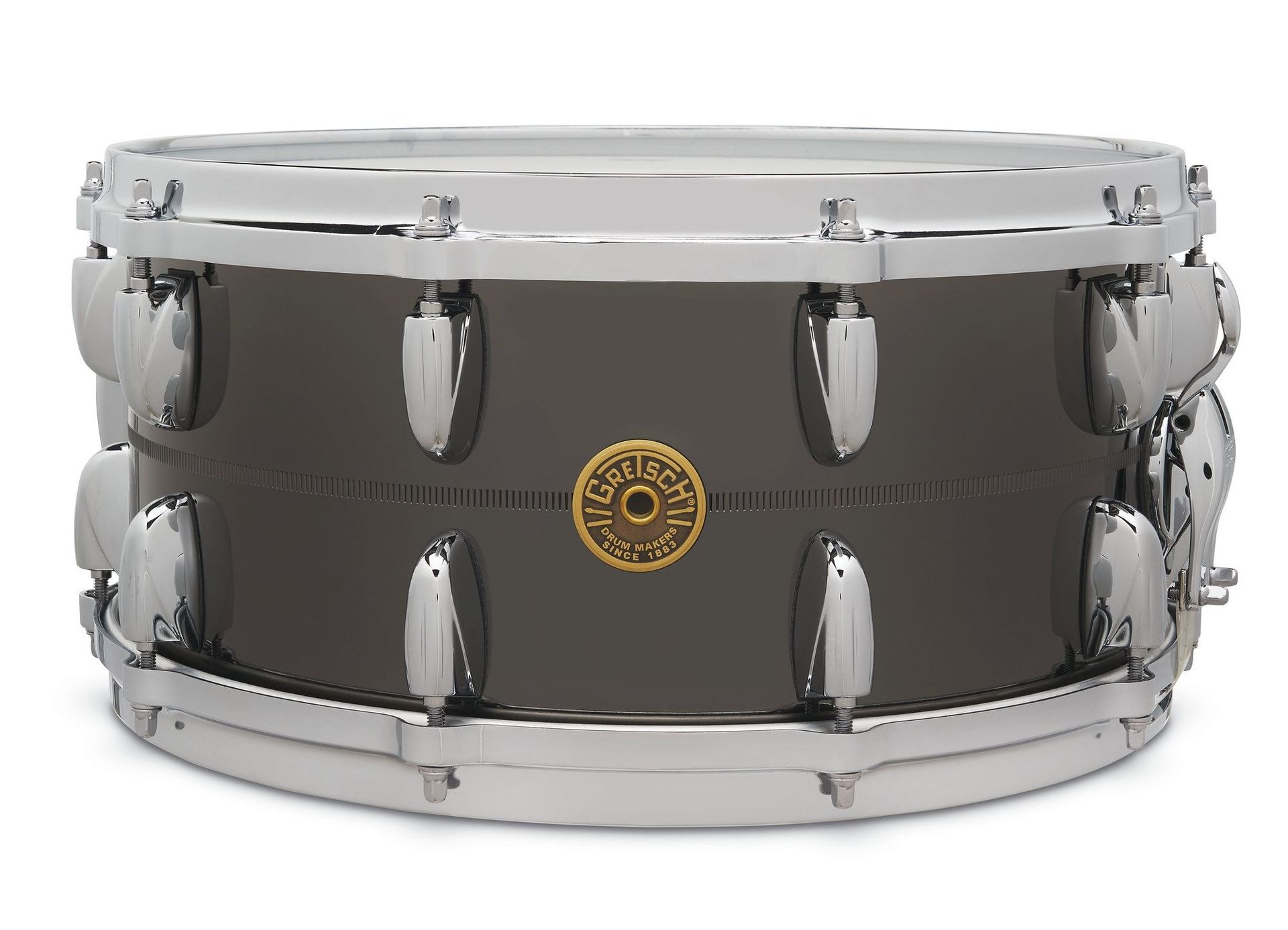 Gretsch USA 14"x6,5" Black Nickel over Bell Brass Snare 