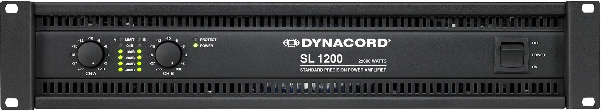 Dynacord SL 1200 Endstufe 2x600 Watt 2HE Power Amp 1200 W