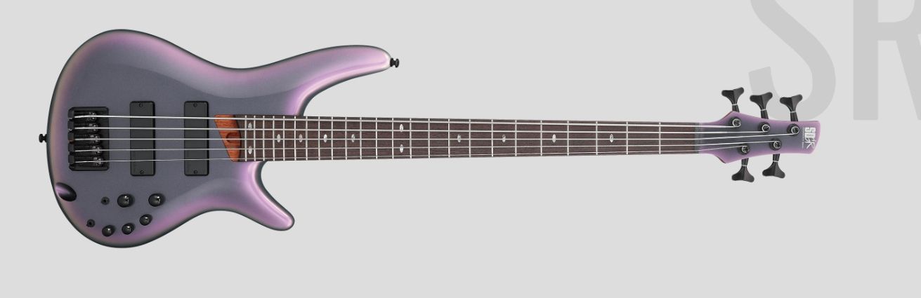 Ibanez SR505E-BAB  Black Aurora  5-Saiter E-Bass