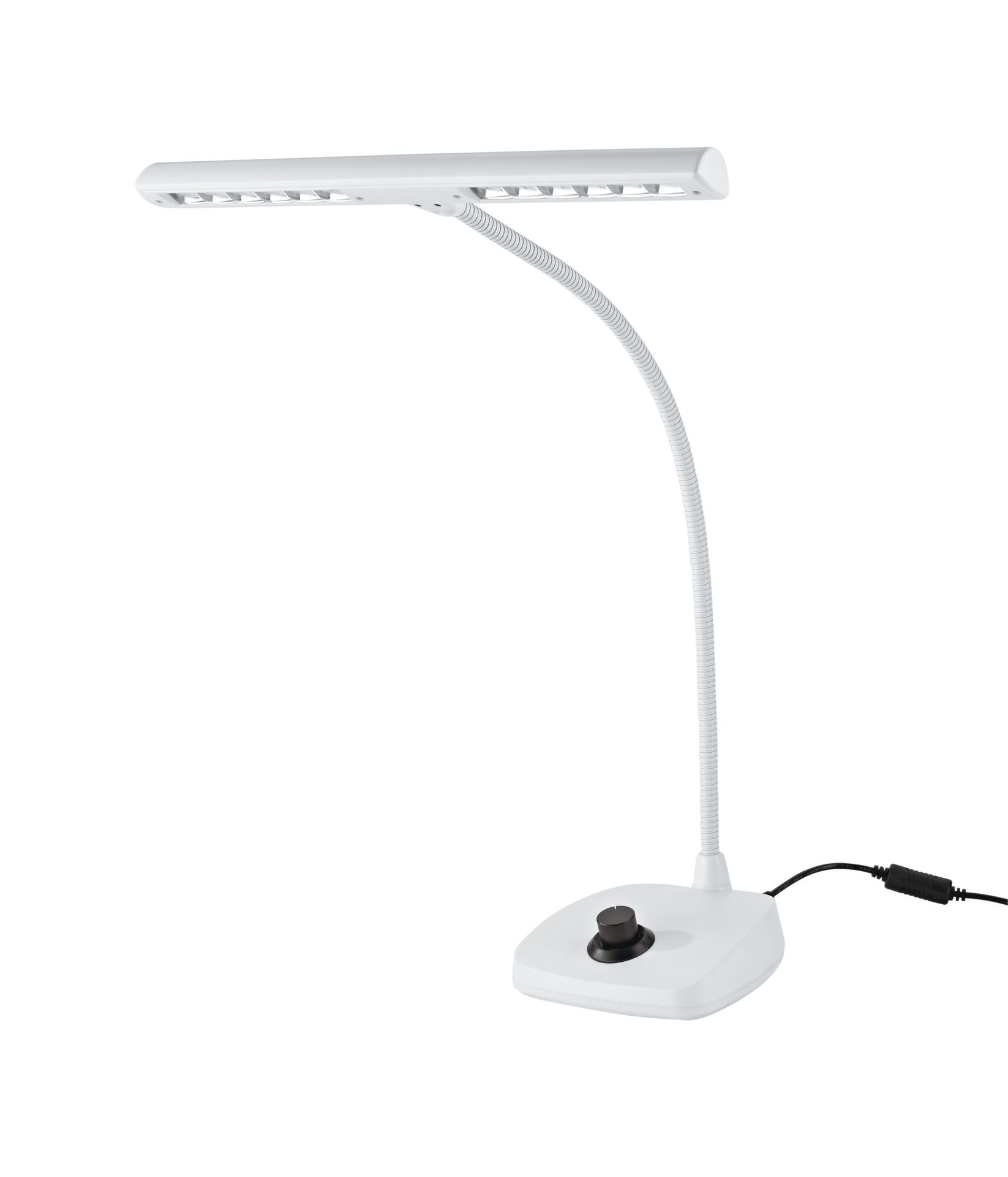 K&M 12298 weiß LED-Pianoleuchte Klavierleuchte dimmbar -mit 12 Power LED