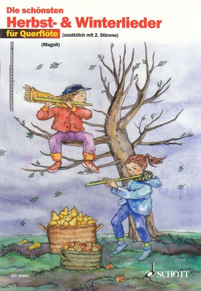 Noten Die schönsten Herbst- und Winterlieder für Querflöte 1. & 2.Stimme ED20202