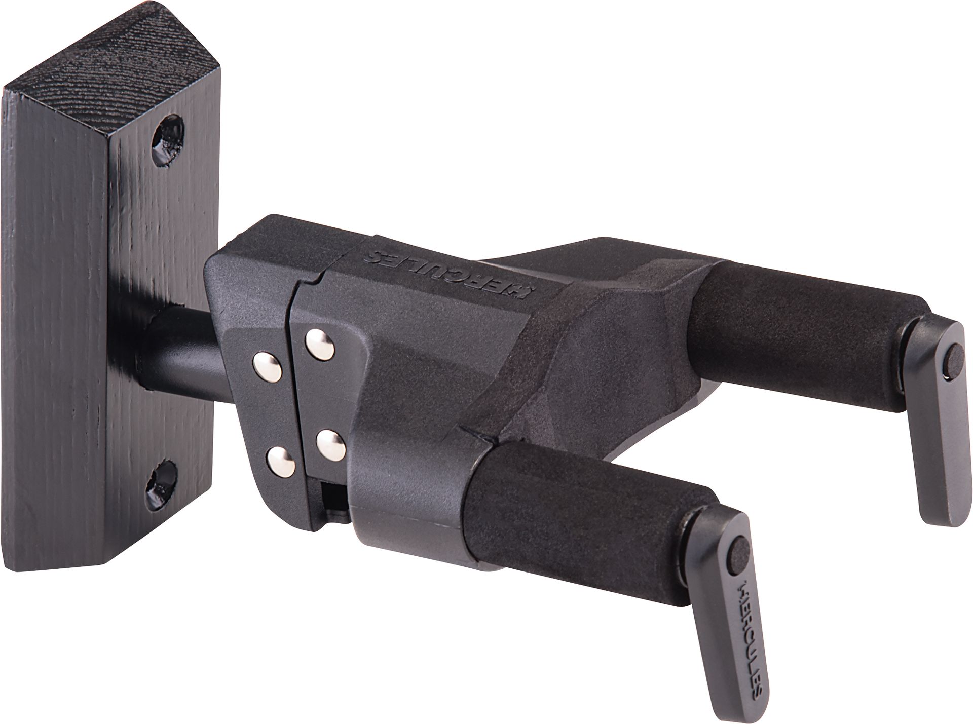 Hercules HCGSP-38WBK+  Gitarren-Wandhalter mit Holzplatte und Sicherheitssystem _00049336_