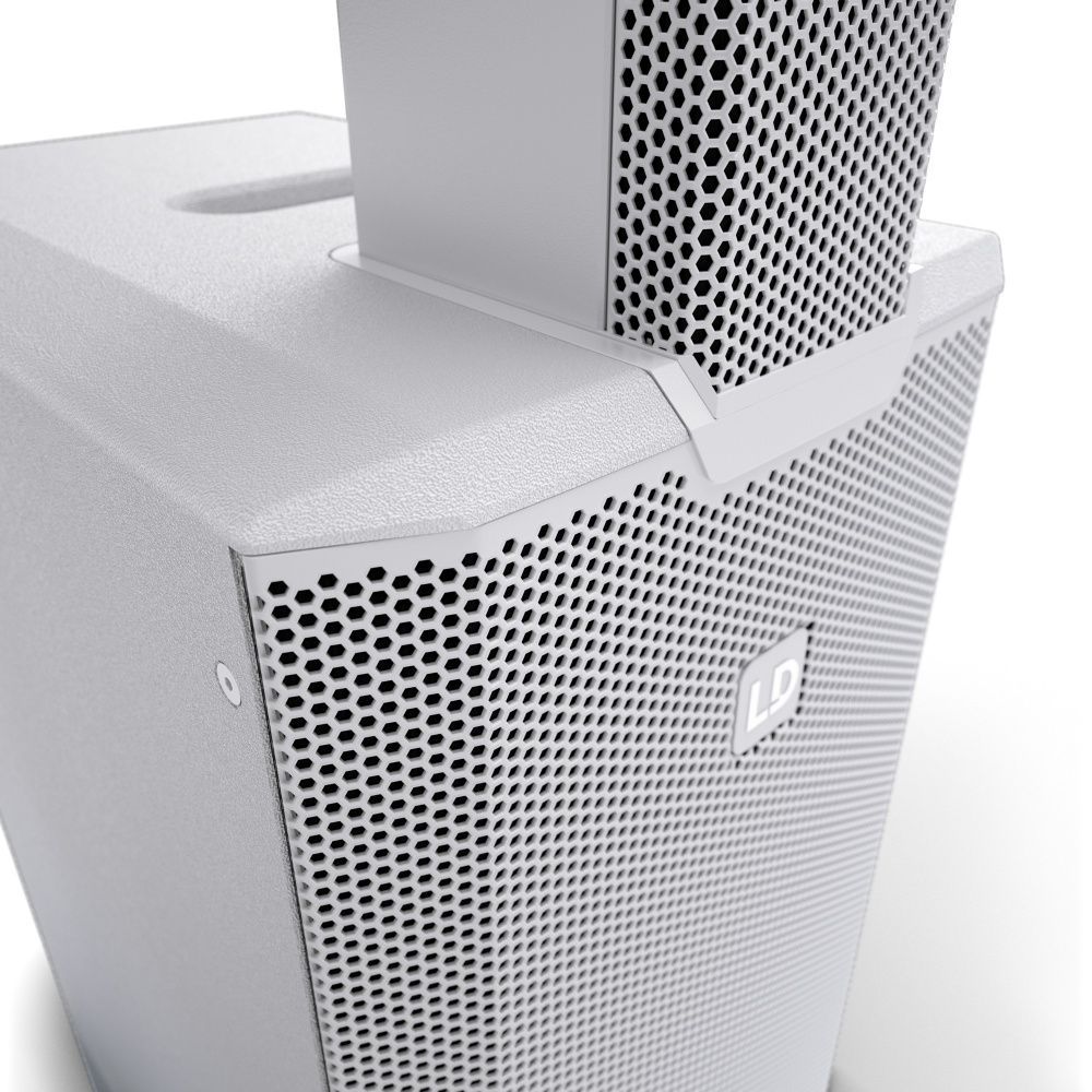 LD Systems Maui 11 G3 MIX W Cardioid Säulen PA System mit Digitalmixer, Weiß