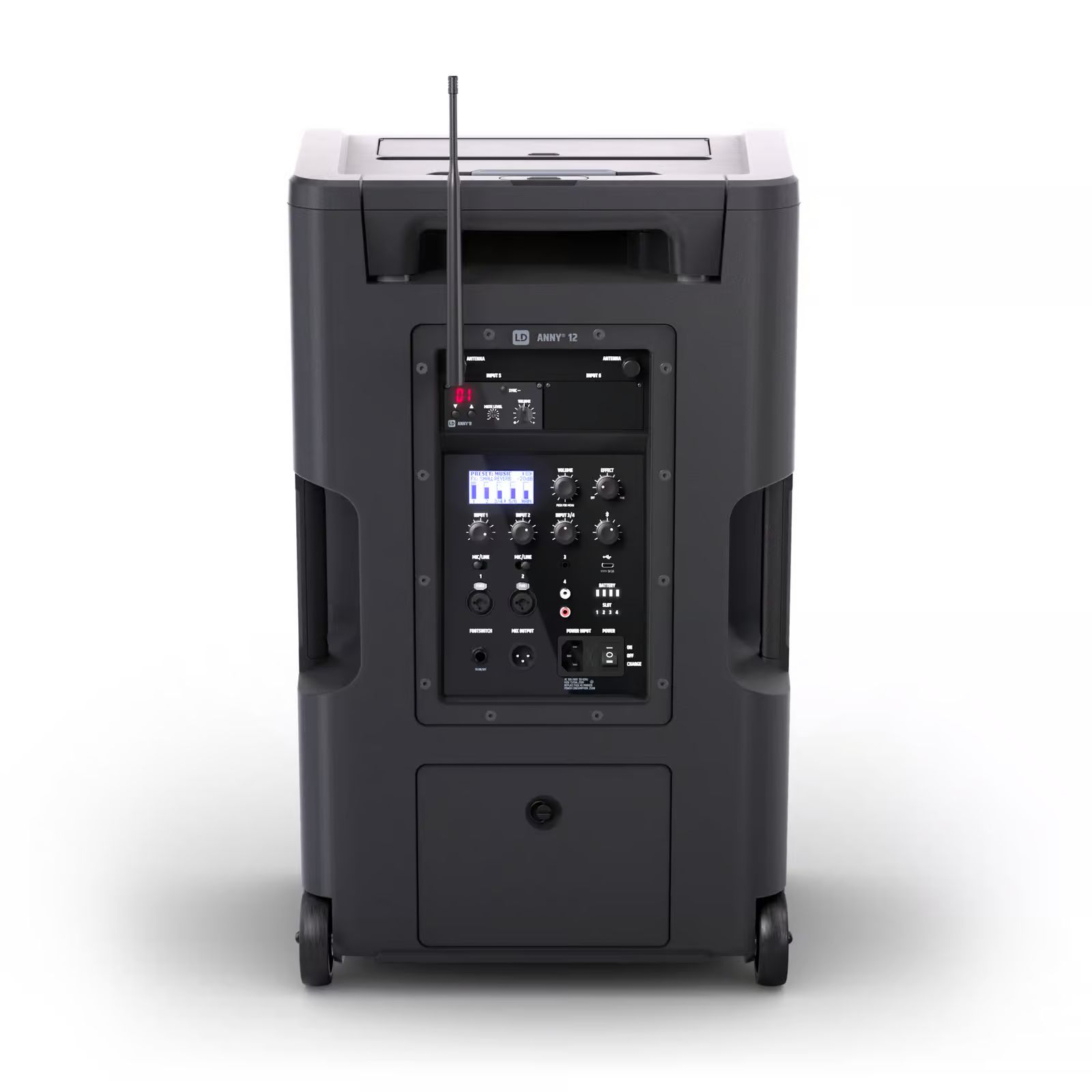 LD Systems ANNY 12 BPH B8 Akkubetriebene Bluetooth-Lautsprecherbox mit Headset