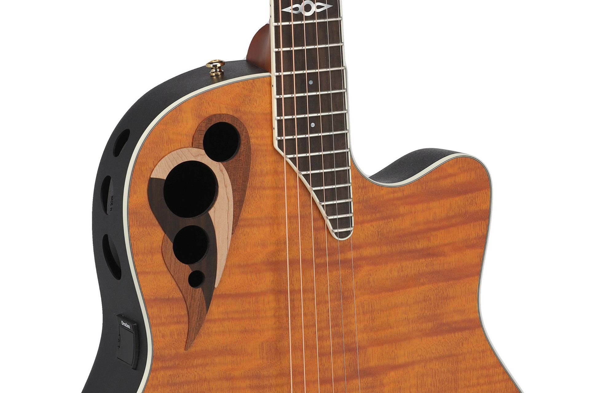 Ovation Celibrity Elite Deluxe Plus CDX40P-FM-G Amber FL Mahogany ltd.