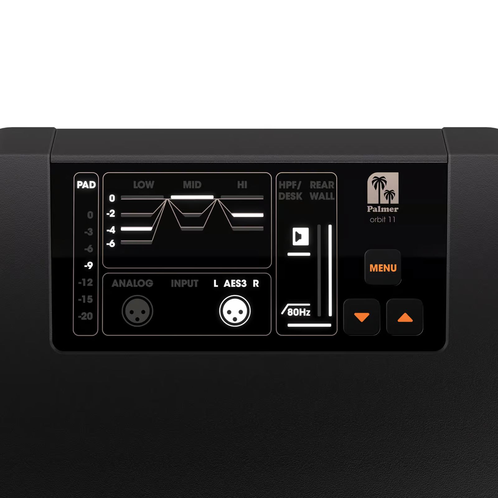 Palmer ORBIT 11 Aktiver koaxialer 3-Wege-Studiomonitor, 400 Watt RMS_00054646_