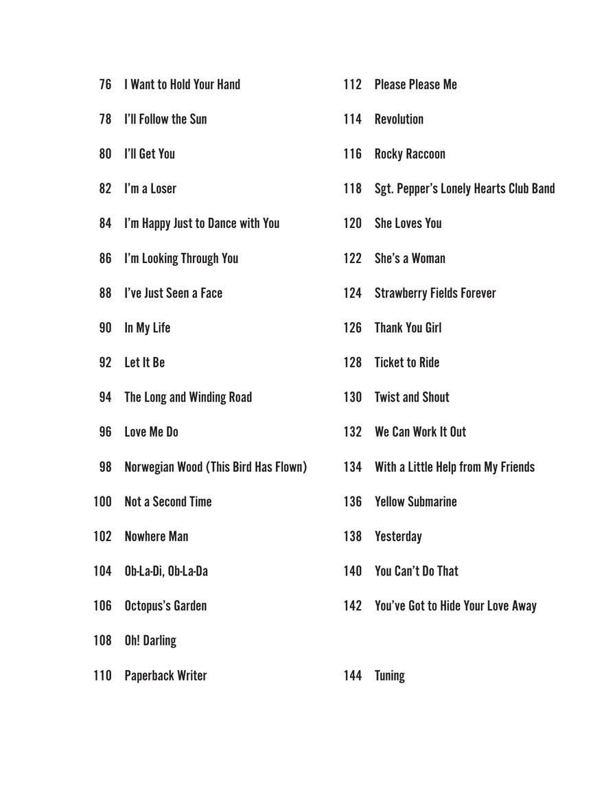 Noten The Beatles Lagerfeuer Strum together Gesang & Gitarre HL 295362