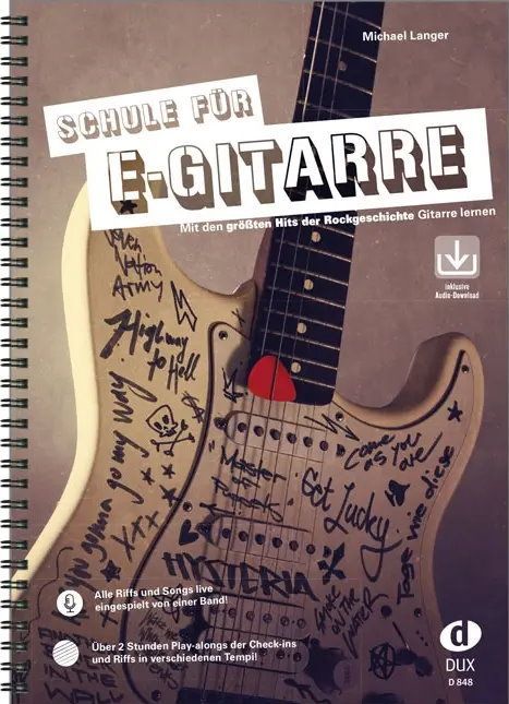 Noten Schule für E-Gitarre DUX 848 incl. audio download Code Langer Michael _00033620_