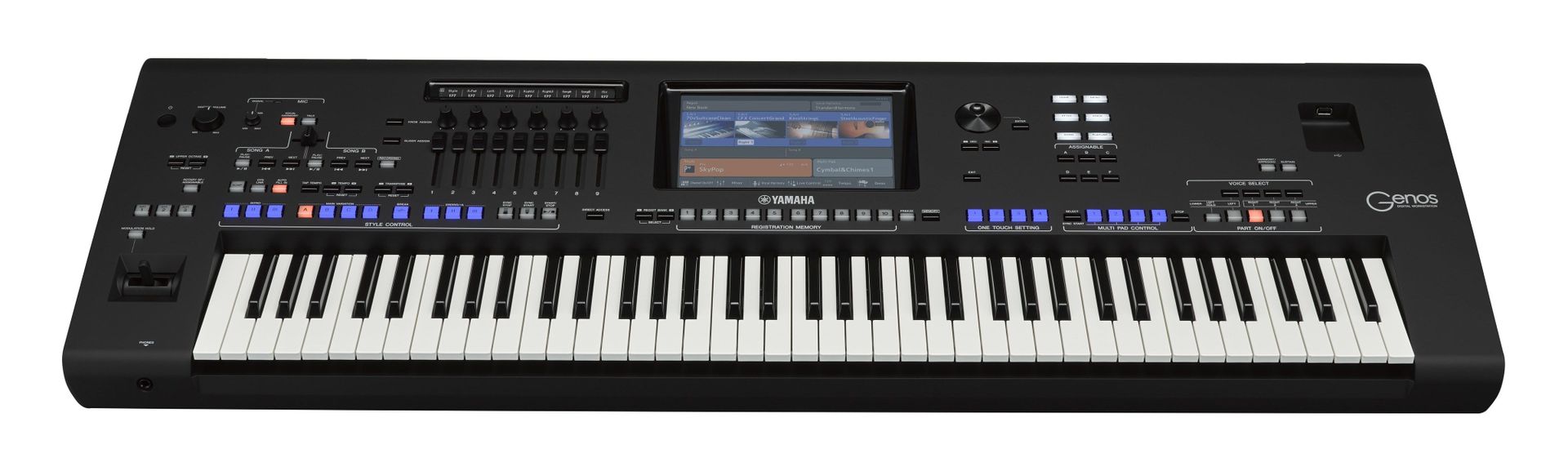 Yamaha GENOS Music Workstation , 76 Tasten, Touch Display, Arranger, Sequenzer  - Onlineshop Musikhaus Markstein