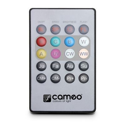 Cameo Flat Par Can REMOTE - Infrarot Fernbedienung für FLAT PAR CAN Scheinwerfer