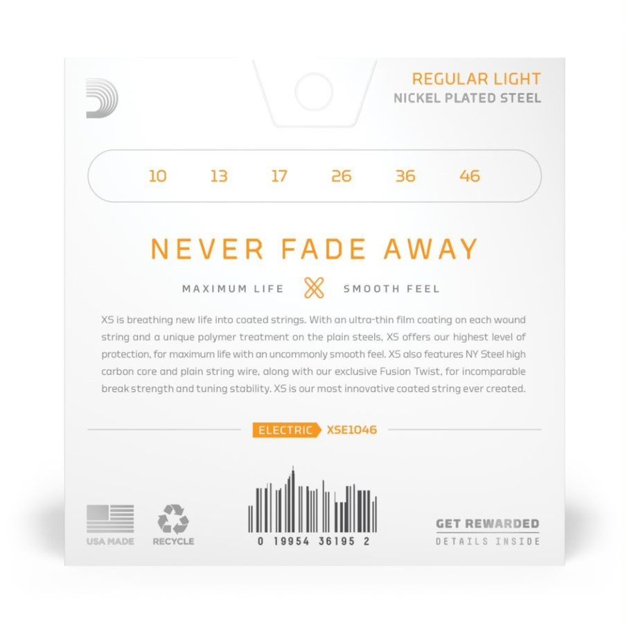 D'Addario XSE1046 Nickel Coated E-Gitarren Saiten .010-.046