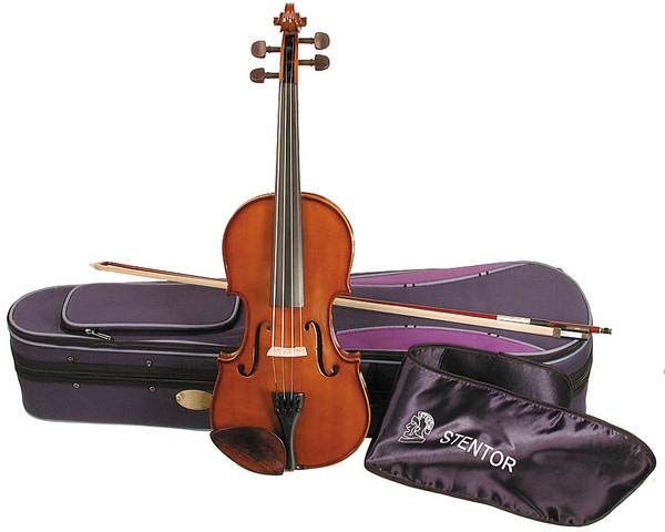 Stentor Violine Student I  1/16 SR-1400I2 1/16 Garnitur mit Koffer u. Bogen