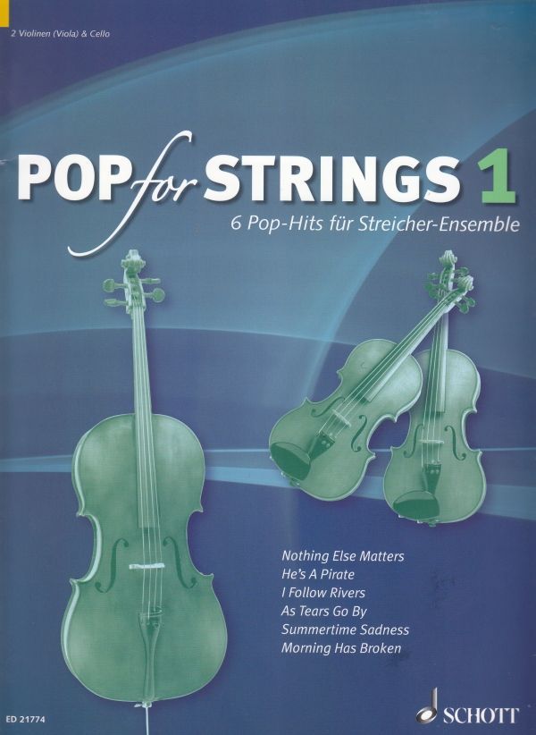 Noten Pop for strings 1 / 6 Pop Hits für Streichinstrumente ED21774 / 2 Violinen