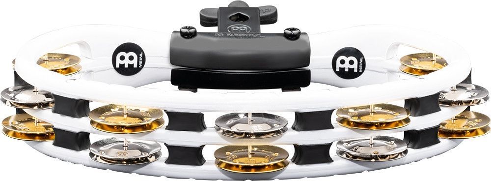 Meinl TMT2M-WH Drum Tambourin Stahl-/ Messingschellen 