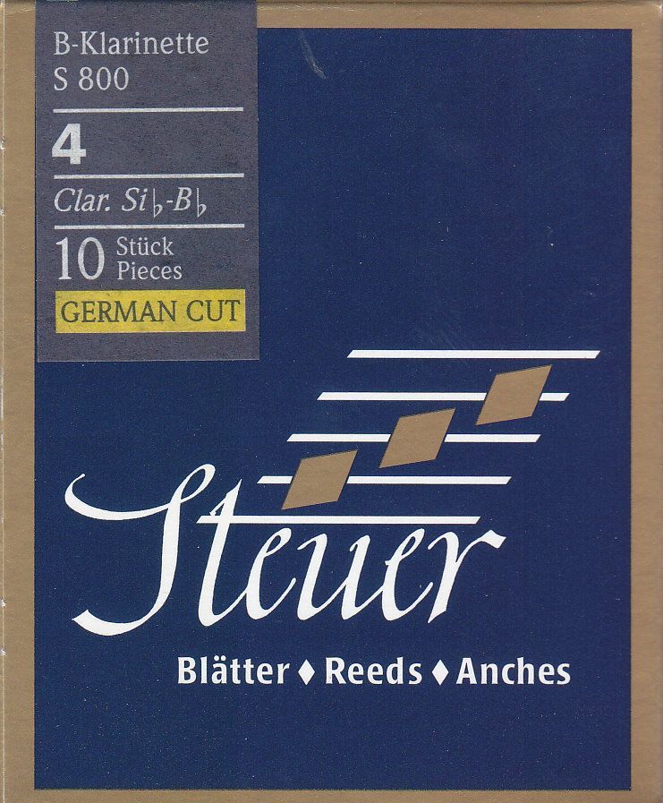 Steuer Blatt S-800  4,0 B-Klarinette deutsch Blue Line 