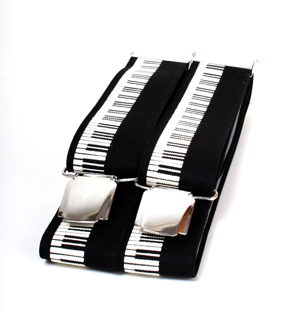 0703062852890 - Hosenträger mit Tastatur DAS Geschenk für Musiker