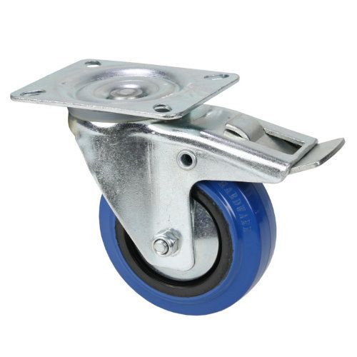 4049521008009 - 372191 Blue Wheel Lenkrolle 100mm mit Feststellbremse Räder für Racks 4049521008009 - 372191 Blue Wheel Lenkrolle 100mm mit Feststellbremse Räder für Racks