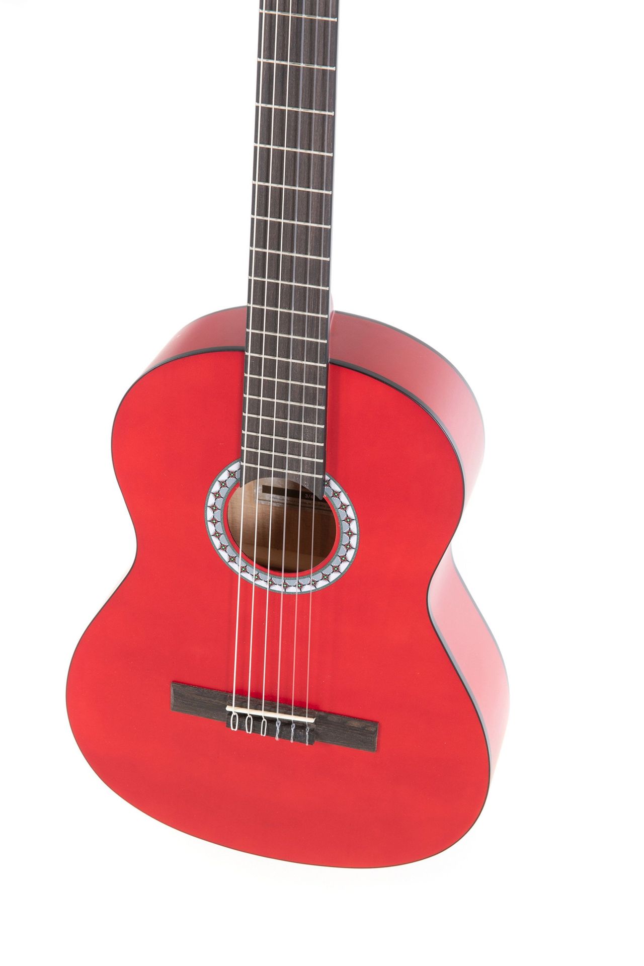 GEWA PURE Klassikgitarre Basic 3/4 transparent rot