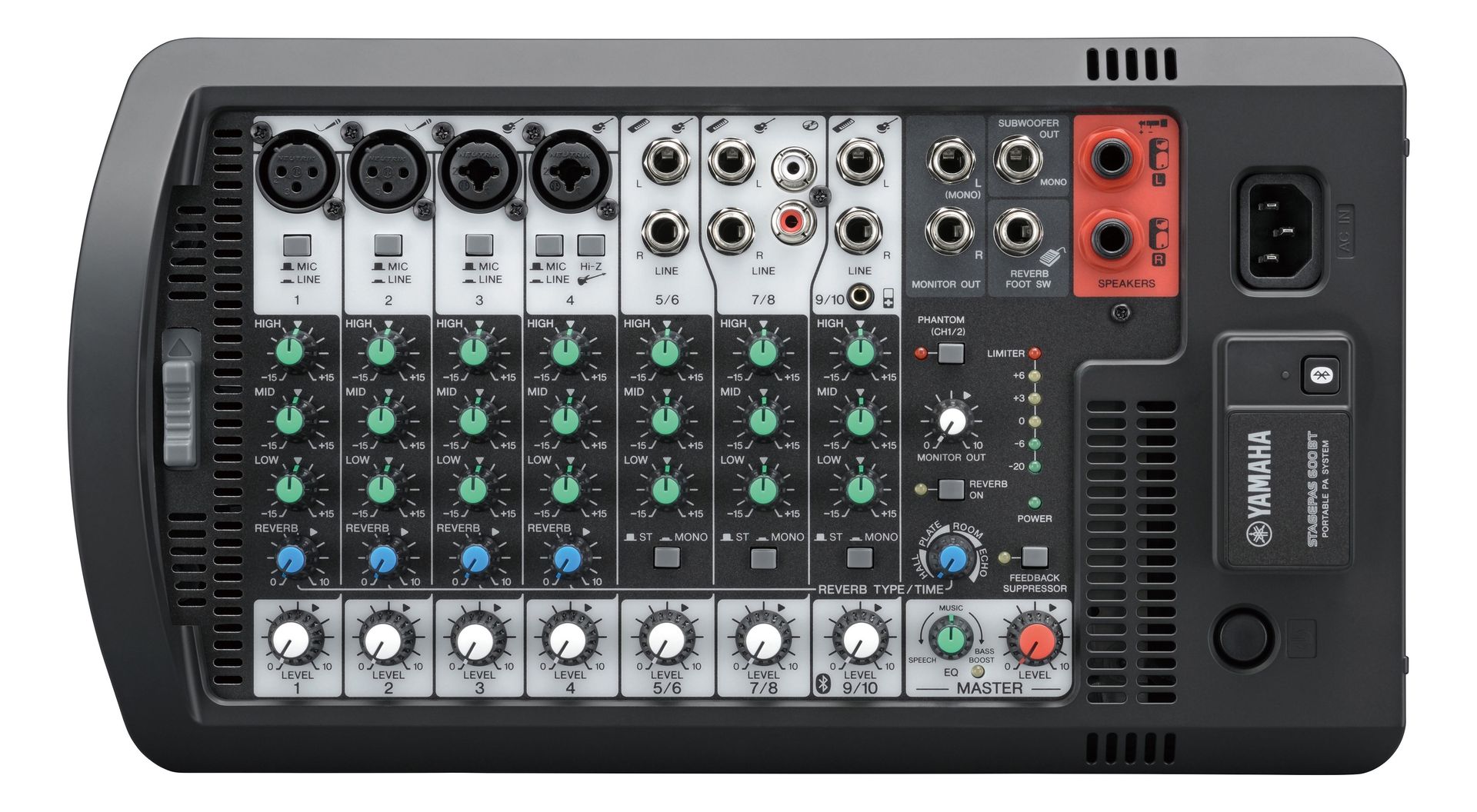 Yamaha Stagepas 600BT Klein-PA, integrierter Powermixer mit Bluetooth